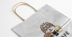 Cas de conception, d'impression et de traitement du fabricant de sacs en papier kraft