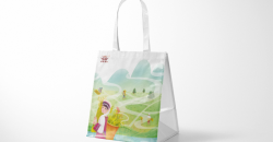 Cas de conception et de production d'entreprise d'impression de sacs cadeaux