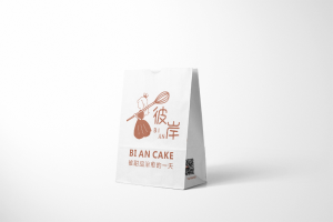 Boîte d'impression de conception personnalisée pour le sac de pain en papier kraft